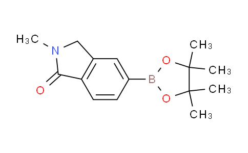 CAS No. 1002309-19-4, 2-Methyl-5-(4,4,5,5-tetramethyl-1,3,2-dioxaborolan-2-yl)isoindolin-1-one