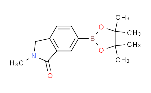 CAS No. 1313399-38-0, 2-Methyl-6-(4,4,5,5-tetramethyl-1,3,2-dioxaborolan-2-yl)isoindolin-1-one