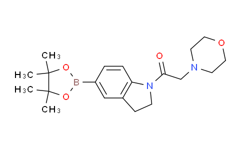 CAS No. 1704067-45-7, 2-morpholino-1-(5-(4,4,5,5-tetramethyl-1,3,2-dioxaborolan-2-yl)indolin-1-yl)ethanone