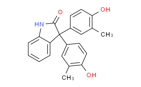 CAS No. 47465-97-4, 3,3-Bis(4-hydroxy-3-methylphenyl)indolin-2-one