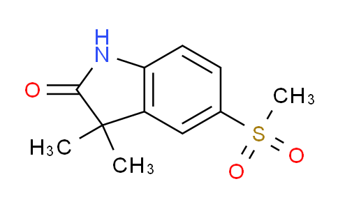 CAS No. 192928-29-3, 3,3-Dimethyl-5-(methylsulfonyl)indolin-2-one
