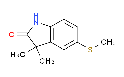 CAS No. 1399655-98-1, 3,3-Dimethyl-5-(methylthio)indolin-2-one