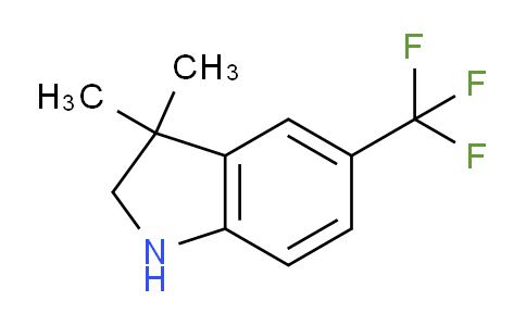 CAS No. 1514437-32-1, 3,3-Dimethyl-5-(trifluoromethyl)indoline
