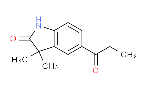 CAS No. 120476-85-9, 3,3-Dimethyl-5-propionylindolin-2-one