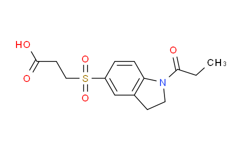 CAS No. 868964-09-4, 3-((1-Propionylindolin-5-yl)sulfonyl)propanoic acid