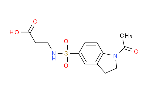 CAS No. 108583-90-0, 3-(1-Acetylindoline-5-sulfonamido)propanoic acid