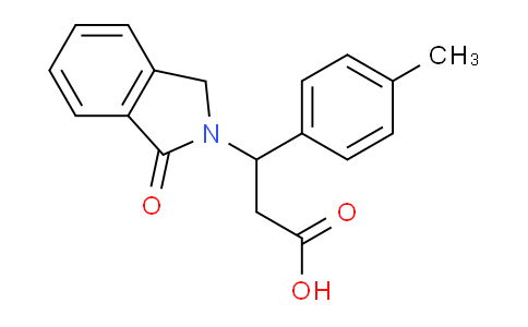 CAS No. 439095-70-2, 3-(1-Oxoisoindolin-2-yl)-3-(p-tolyl)propanoic acid