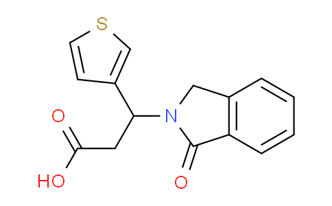 CAS No. 478249-84-2, 3-(1-Oxoisoindolin-2-yl)-3-(thiophen-3-yl)propanoic acid