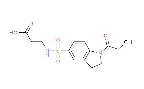 CAS No. 899718-44-6, 3-(1-Propionylindoline-5-sulfonamido)propanoic acid