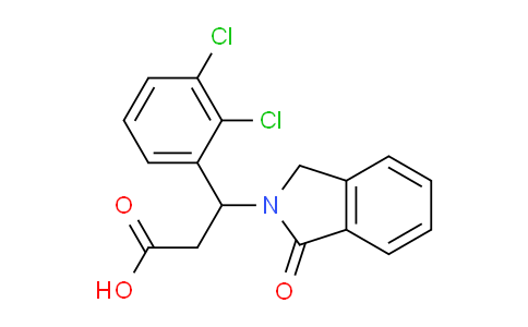 CAS No. 885949-95-1, 3-(2,3-Dichlorophenyl)-3-(1-oxoisoindolin-2-yl)propanoic acid