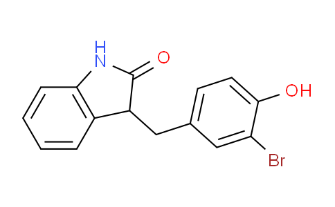CAS No. 1708269-20-8, 3-(3-Bromo-4-hydroxybenzyl)indolin-2-one