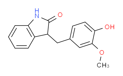 CAS No. 1710472-56-2, 3-(4-Hydroxy-3-methoxybenzyl)indolin-2-one