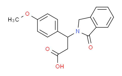 CAS No. 167886-73-9, 3-(4-Methoxyphenyl)-3-(1-oxoisoindolin-2-yl)propanoic acid