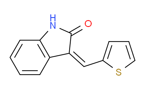 CAS No. 853356-19-1, 3-(Thiophen-2-ylmethylene)indolin-2-one