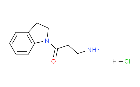 CAS No. 1220039-03-1, 3-Amino-1-(indolin-1-yl)propan-1-one hydrochloride