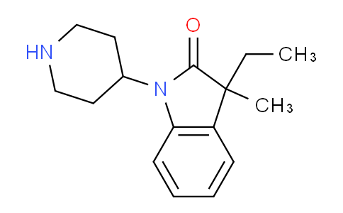 CAS No. 1358667-47-6, 3-Ethyl-3-methyl-1-(piperidin-4-yl)indolin-2-one