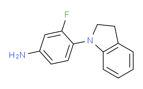 CAS No. 937597-61-0, 3-Fluoro-4-(indolin-1-yl)aniline