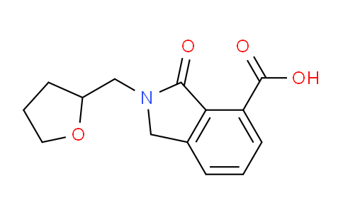 CAS No. 831203-49-7, 3-Oxo-2-((tetrahydrofuran-2-yl)methyl)isoindoline-4-carboxylic acid