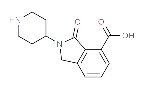 CAS No. 1262417-66-2, 3-Oxo-2-(piperidin-4-yl)isoindoline-4-carboxylic acid