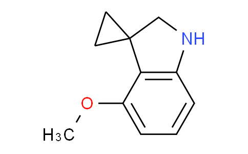 CAS No. 1823868-84-3, 4'-Methoxyspiro[cyclopropane-1,3'-indoline]
