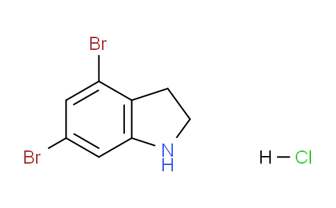 CAS No. 1956318-32-3, 4,6-Dibromoindoline hydrochloride