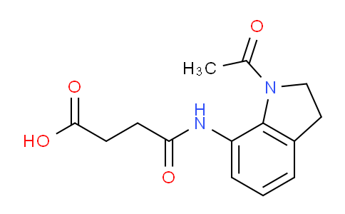 CAS No. 394654-07-0, 4-((1-Acetylindolin-7-yl)amino)-4-oxobutanoic acid