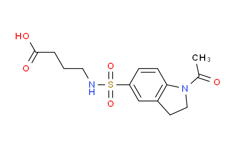 CAS No. 899718-22-0, 4-(1-Acetylindoline-5-sulfonamido)butanoic acid