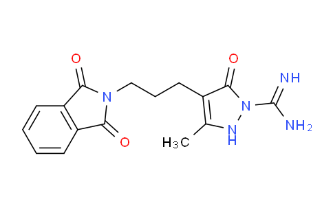 CAS No. 866145-62-2, 4-(3-(1,3-Dioxoisoindolin-2-yl)propyl)-3-methyl-5-oxo-2,5-dihydro-1H-pyrazole-1-carboximidamide