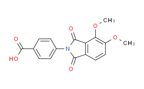 CAS No. 330447-23-9, 4-(4,5-Dimethoxy-1,3-dioxoisoindolin-2-yl)benzoic acid