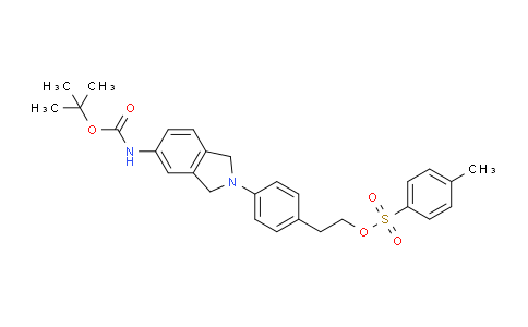 CAS No. 1998216-21-9, 4-(5-((tert-Butoxycarbonyl)amino)isoindolin-2-yl)phenethyl 4-methylbenzenesulfonate