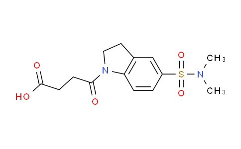 CAS No. 393795-65-8, 4-(5-(N,N-Dimethylsulfamoyl)indolin-1-yl)-4-oxobutanoic acid