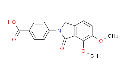 CAS No. 306957-61-9, 4-(6,7-Dimethoxy-1-oxoisoindolin-2-yl)benzoic acid