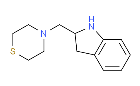 CAS No. 1499950-21-8, 4-(Indolin-2-ylmethyl)thiomorpholine