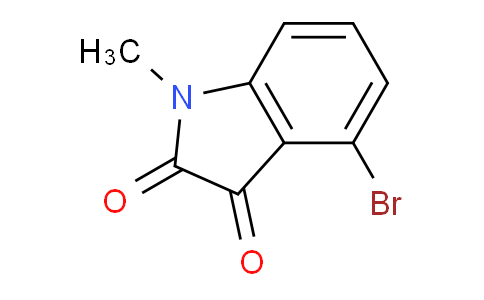 CAS No. 884855-67-8, 4-Bromo-1-methylindoline-2,3-dione