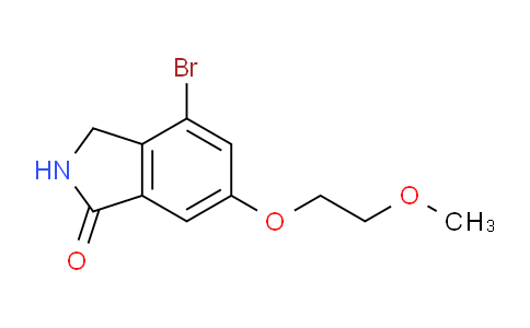 CAS No. 808127-77-7, 4-Bromo-6-(2-methoxyethoxy)isoindolin-1-one