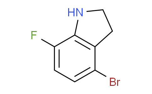 CAS No. 1157099-18-7, 4-Bromo-7-fluoroindoline