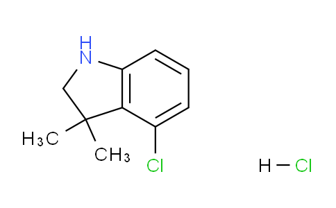 CAS No. 1376321-39-9, 4-Chloro-3,3-dimethylindoline hydrochloride