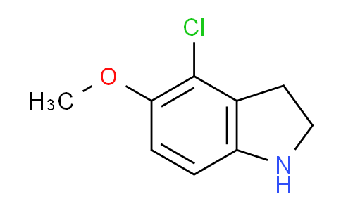 CAS No. 905274-10-4, 4-Chloro-5-methoxyindoline