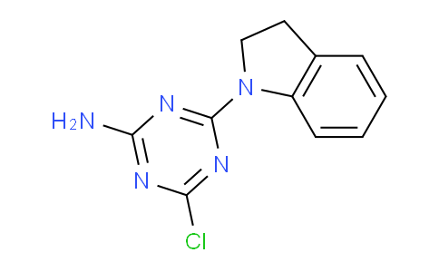 CAS No. 1219967-86-8, 4-Chloro-6-(indolin-1-yl)-1,3,5-triazin-2-amine