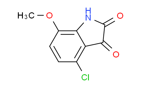CAS No. 60706-07-2, 4-Chloro-7-methoxyindoline-2,3-dione