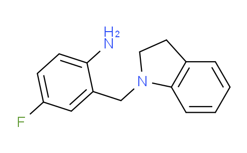 CAS No. 1154634-45-3, 4-Fluoro-2-(indolin-1-ylmethyl)aniline