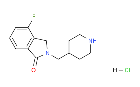 CAS No. 359629-33-7, 4-Fluoro-2-(piperidin-4-ylmethyl)isoindolin-1-one hydrochloride
