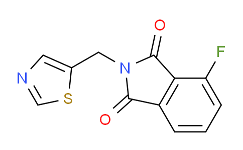 CAS No. 1381925-25-2, 4-Fluoro-2-(thiazol-5-ylmethyl)isoindoline-1,3-dione
