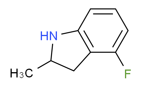 CAS No. 1383976-62-2, 4-Fluoro-2-methylindoline