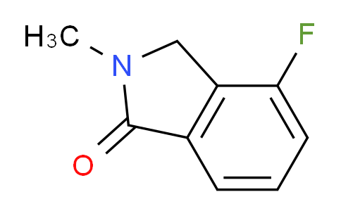 CAS No. 1378819-13-6, 4-Fluoro-2-methylisoindolin-1-one