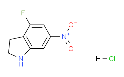 CAS No. 1956306-88-9, 4-Fluoro-6-nitroindoline hydrochloride