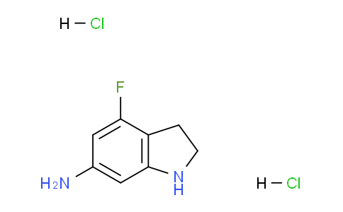 CAS No. 1823954-91-1, 4-Fluoroindolin-6-amine dihydrochloride