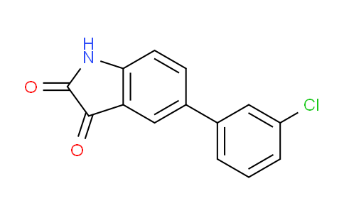 CAS No. 304876-14-0, 5-(3-Chlorophenyl)indoline-2,3-dione