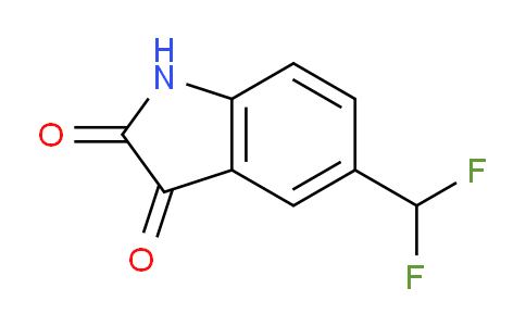 CAS No. 1344890-69-2, 5-(Difluoromethyl)indoline-2,3-dione