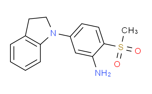 CAS No. 1220033-61-3, 5-(Indolin-1-yl)-2-(methylsulfonyl)aniline
